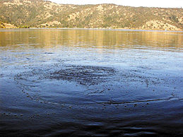 bubbling clear lake