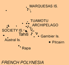 Map of French Polynesia