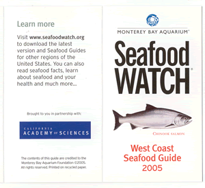California Academy of Sciences Seafood Guide